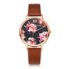 High Quality Fashion Leather Strap Rose Gold Women Watch Casual Love Heart Quartz Wrist Watch Women Dress Ladies Luxury Watches