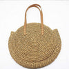 REREKAXI Hand-woven Round Woman's Shoulder Bag Handbag Bohemian Summer Straw Beach Bag Travel Shopping Female Tote Wicker Bags