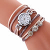 Top Brand Fashion Luxury Rhinestone Leather Bracelet Women Ladies Quartz Watch Casual WristWatches Relogio Feminino Gift 2018 #F