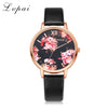 High Quality Fashion Leather Strap Rose Gold Women Watch Casual Love Heart Quartz Wrist Watch Women Dress Ladies Luxury Watches