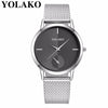 2019 Hot Fashion Women Quartz Watch Luxury Plastic Leather Analog Wrist Watches Female Clock YOLAKO Brand Relogio Feminino