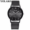 2019 Hot Fashion Women Quartz Watch Luxury Plastic Leather Analog Wrist Watches Female Clock YOLAKO Brand Relogio Feminino