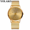 2019 Hot Fashion Women Quartz Watch Luxury Plastic Leather Analog Wrist Watches Female Clock YOLAKO Brand Relogio Feminino