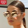 TRIUMPH VISION Pink Mirror Cat Eye Sunglasses Women 2018 New Fashion Shades Sun Glasses for Women Metal Oculos Feminino