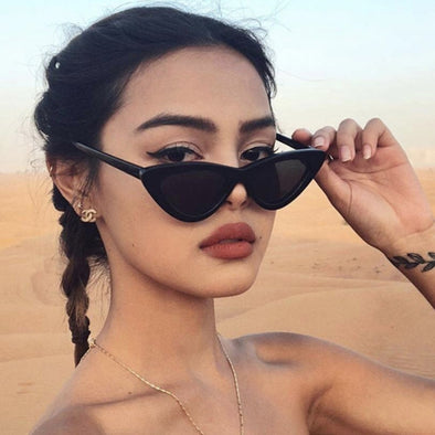 2019 Hot Fashion High Quality Cute Sexy Ladies Cat Eye Sunglasses Women Vintage Brand Small Sun Glasses Female Oculos de sol