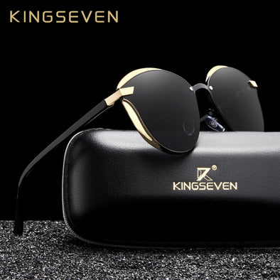 KINGSEVEN Cat Eye Sunglasses Women Polarized Fashion Ladies Sun Glasses Female Vintage Shades Oculos de sol Feminino UV400