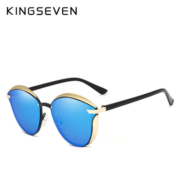 KINGSEVEN Cat Eye Sunglasses Women Polarized Fashion Ladies Sun Glasses Female Vintage Shades Oculos de sol Feminino UV400