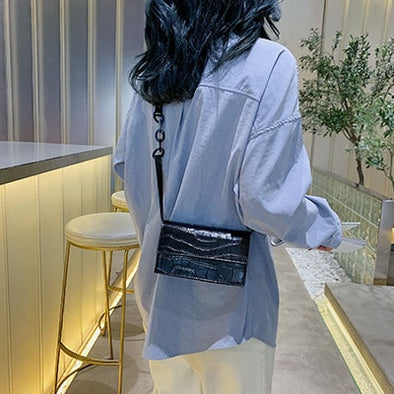 Stone Pattern Crossbody Bags For Women 2019 Small Pu Leather Purses and Handbags New Designer Ladies Shoulder Messenger Bag