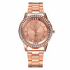 Vansvar Brand Rose Gold Watch Luxury Women Dress Rhinestone Quartz Watch Casual Women Stainless Steel Wristwatches Female Clock