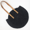 REREKAXI Hand-woven Round Woman's Shoulder Bag Handbag Bohemian Summer Straw Beach Bag Travel Shopping Female Tote Wicker Bags