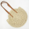 REREKAXI Hand-woven Round Woman's Shoulder Bag Handbag Bohemian Summer Straw Beach Bag Travel Shopping Female Tote Wicker Bags